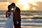 Hochzeit zum Sonnenaufgang am Sandstrand von Delray Beach
