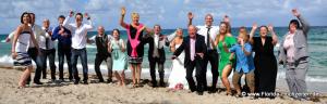 Heiraten in Fort Lauderdale mit grosser Hochzeitsgesellschaft