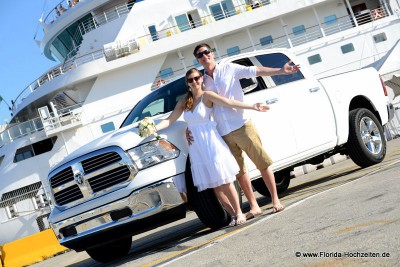 Florida-Hochzeiten und Transfer mit Original USA Dodge Ram