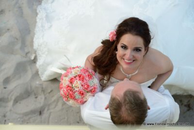 Braut von Oben fotografiert in Miami